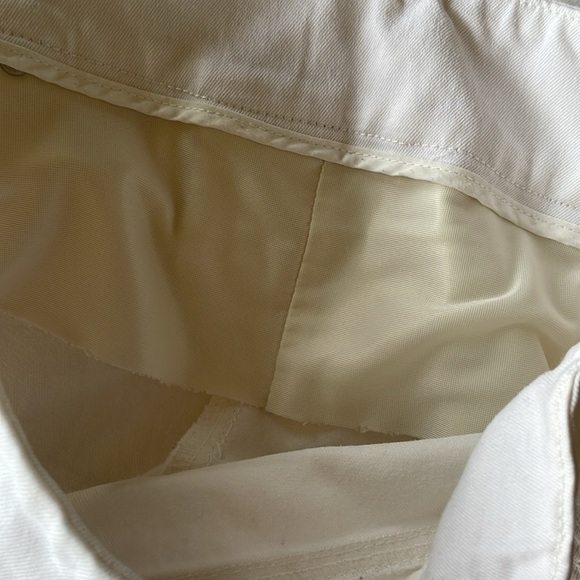 Peck & Peck White Cropped Denim Capri Jeans Stretch Tummy Lift Jeweled Cuff Sz 8 - Picture 8 of 14